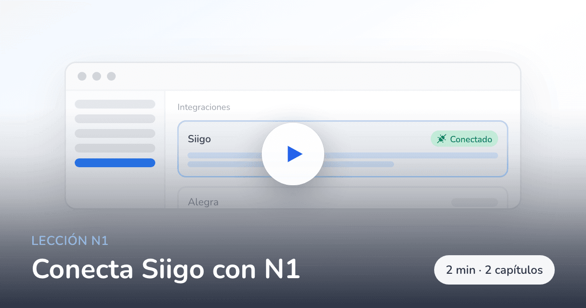 Conecta Siigo con N1